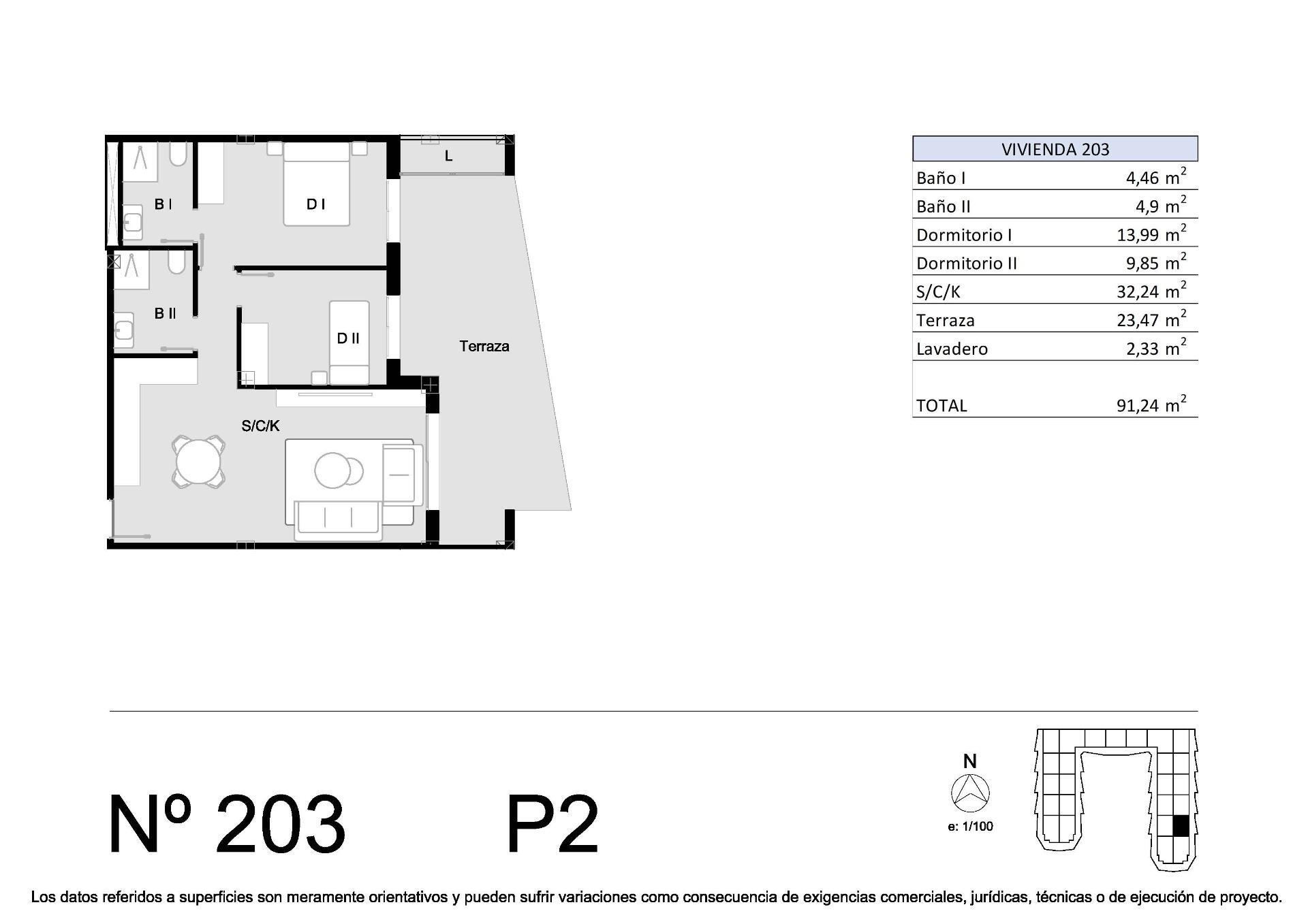 Venta de apartamento en San Miguel de Salinas