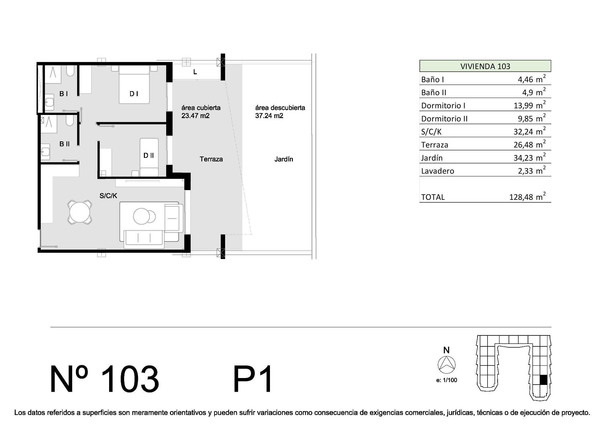 Venta de apartamento en San Miguel de Salinas