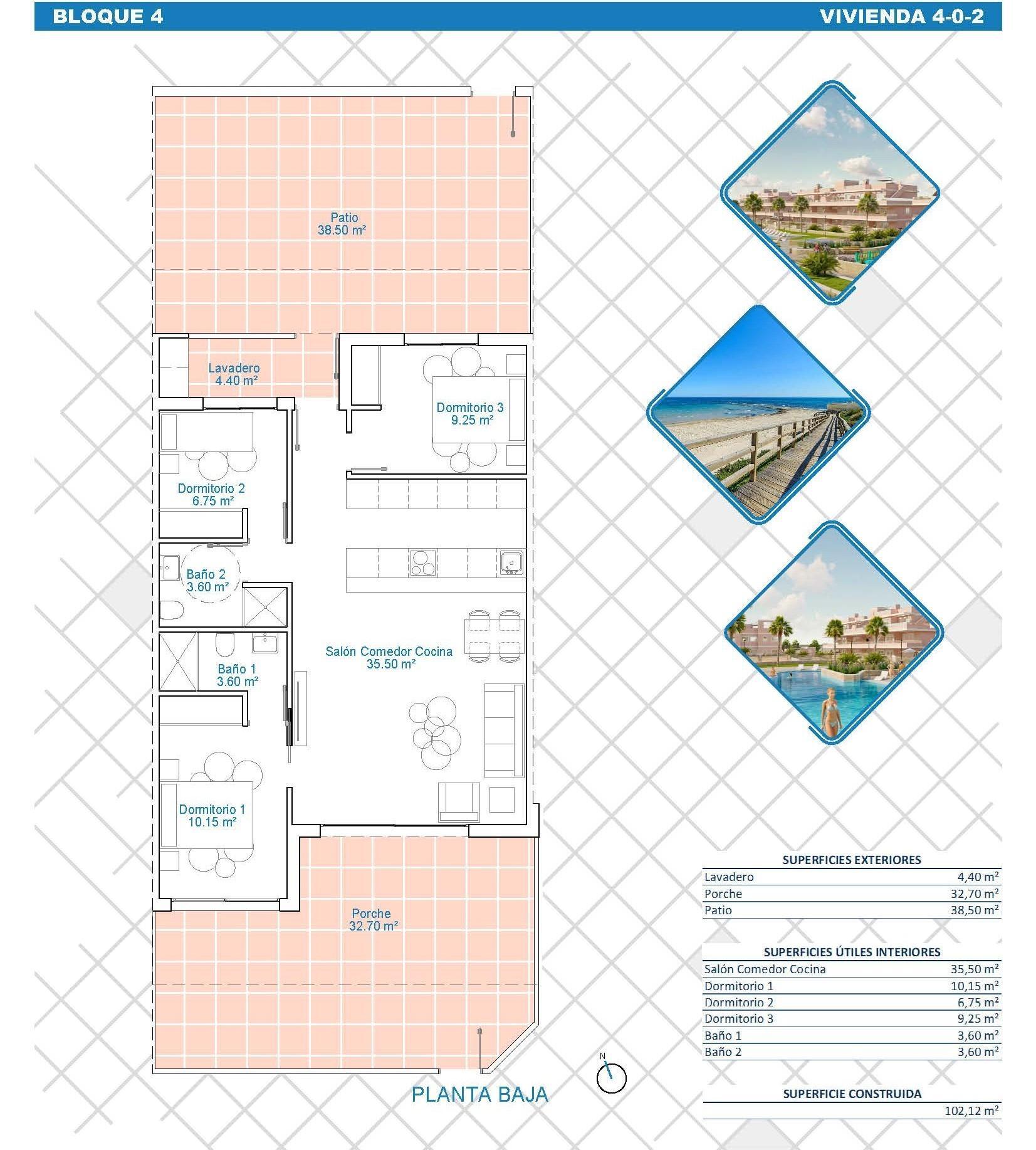 Venta de apartamento en Pilar de La Horadada