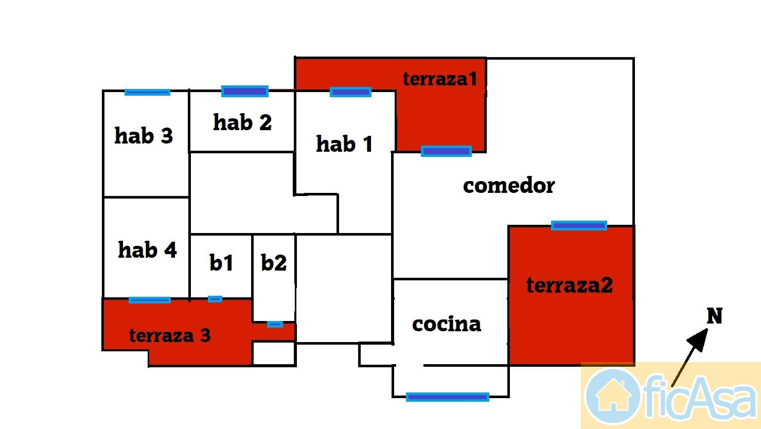 For sale of penthouse in Castellón
