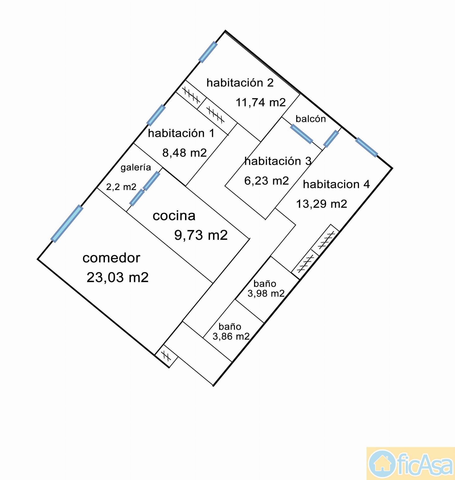 For sale of flat in Castellón