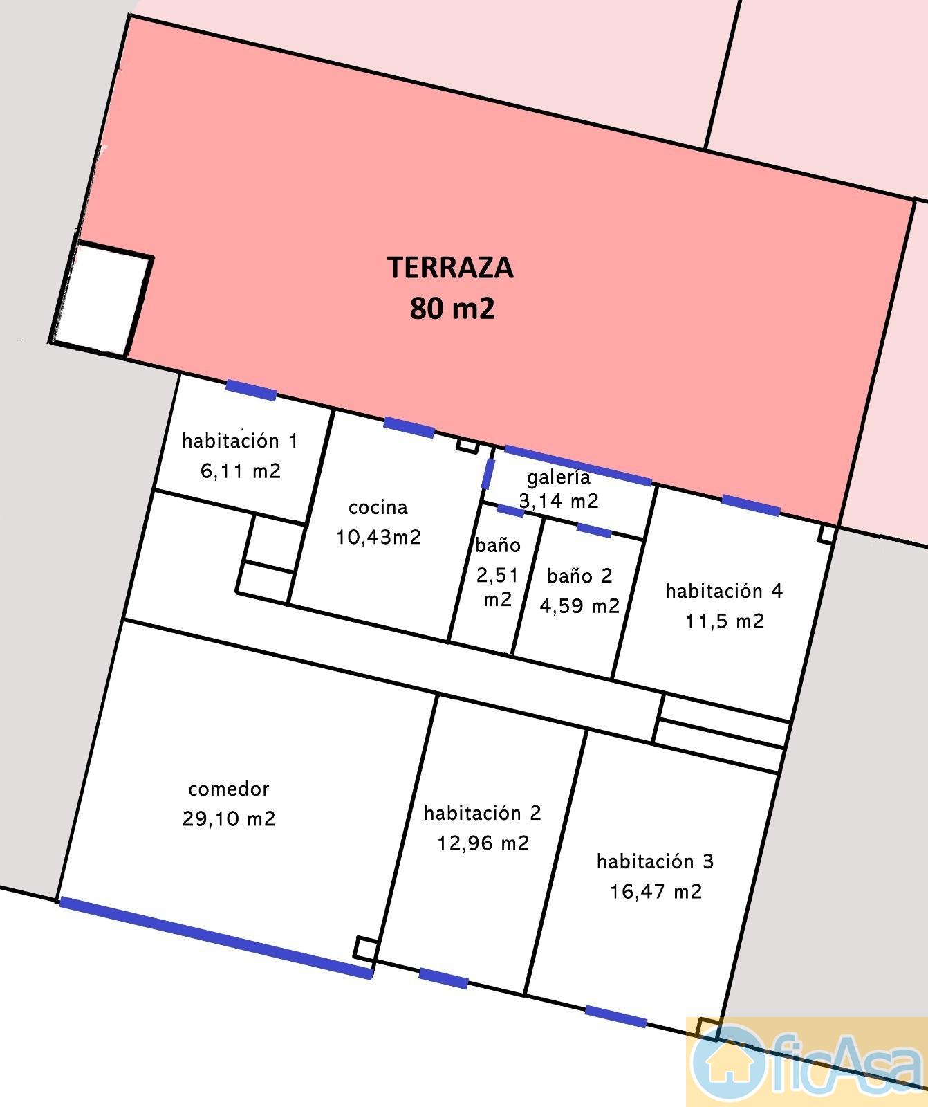 For sale of flat in Castellón