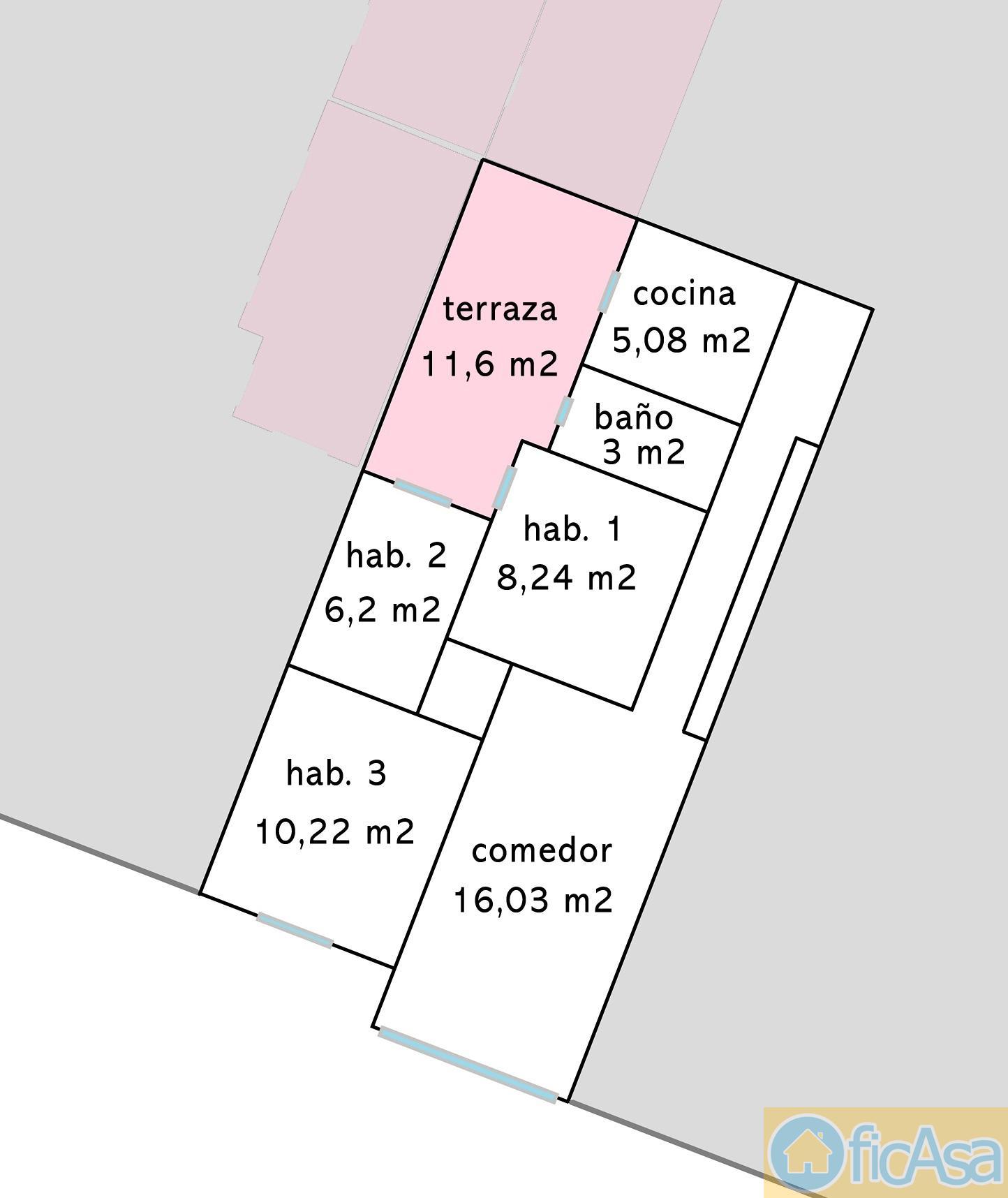 For sale of flat in Castellón