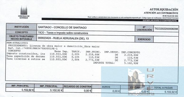 Продажа от

 Домa на Santiago de Compostela