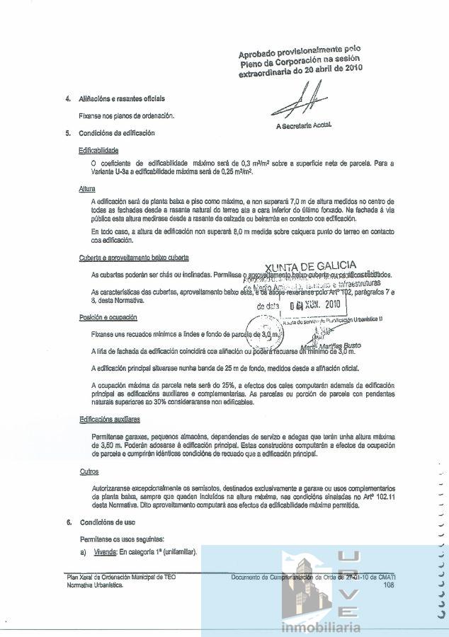 For sale of land in Teo