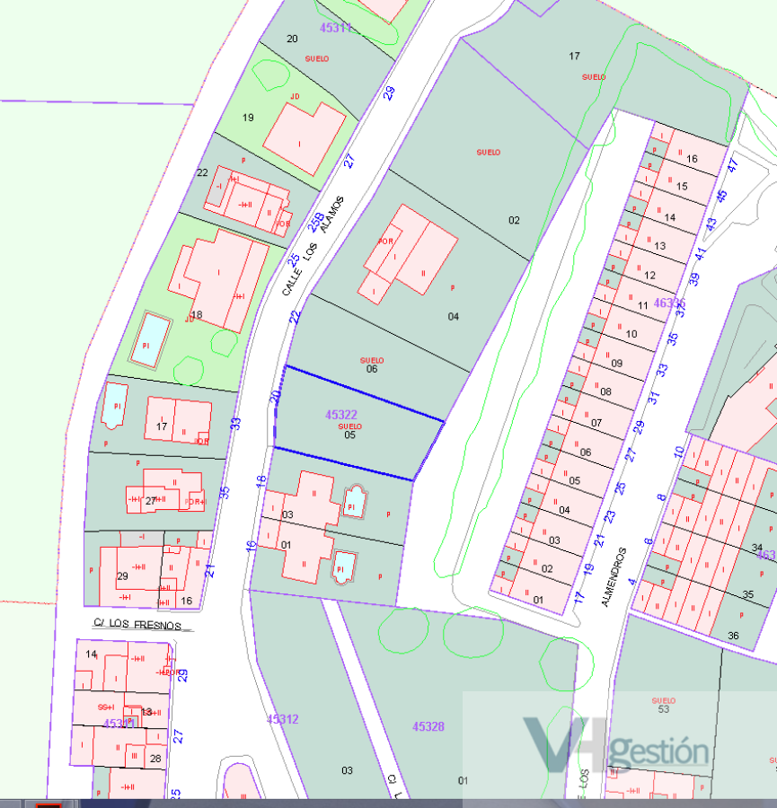 For sale of land in Villamartín