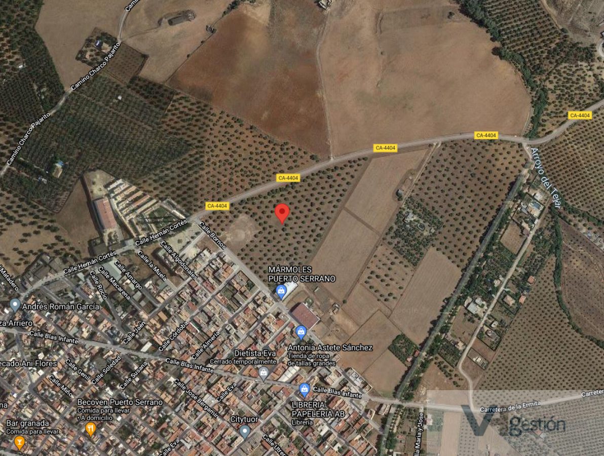 For sale of land in Puerto Serrano