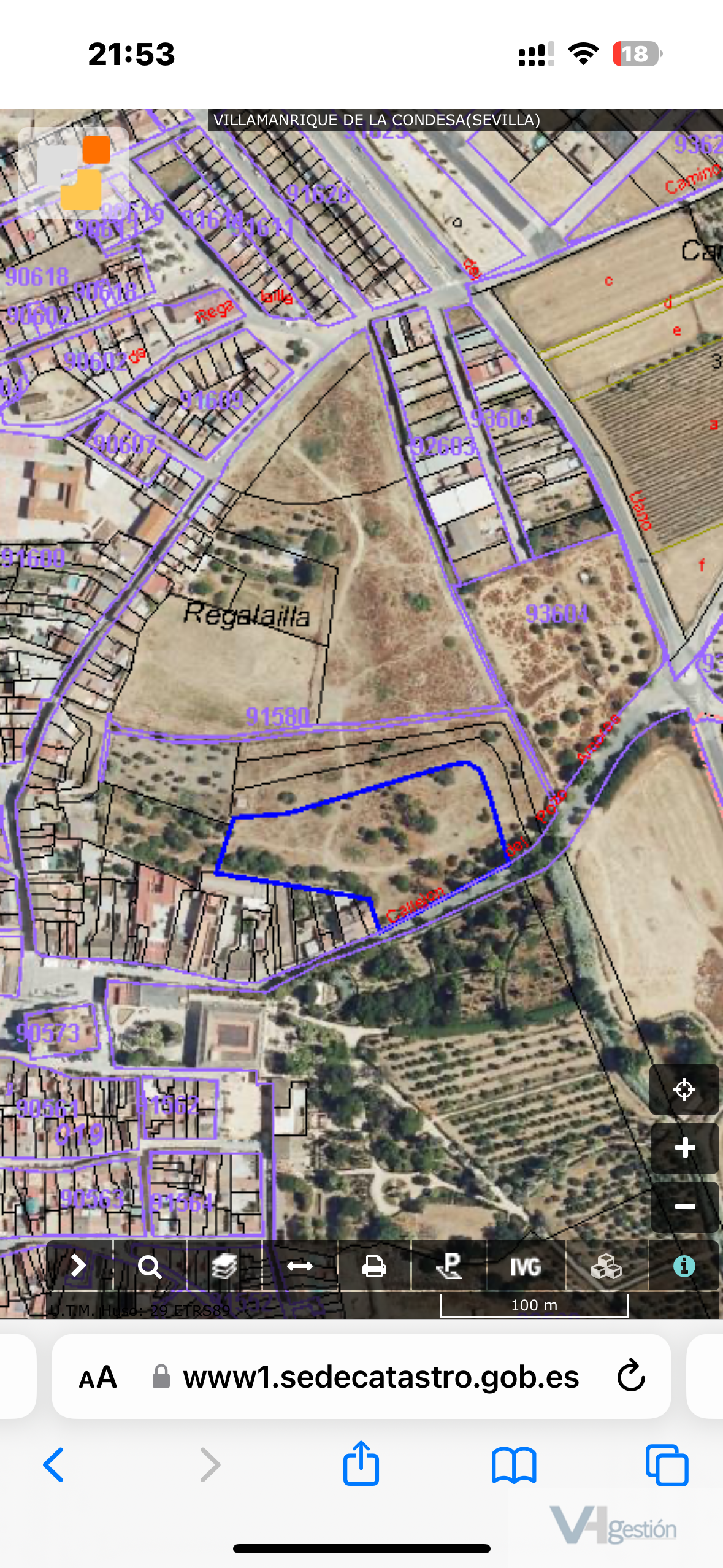 For sale of land in Villamanrique de la Condesa