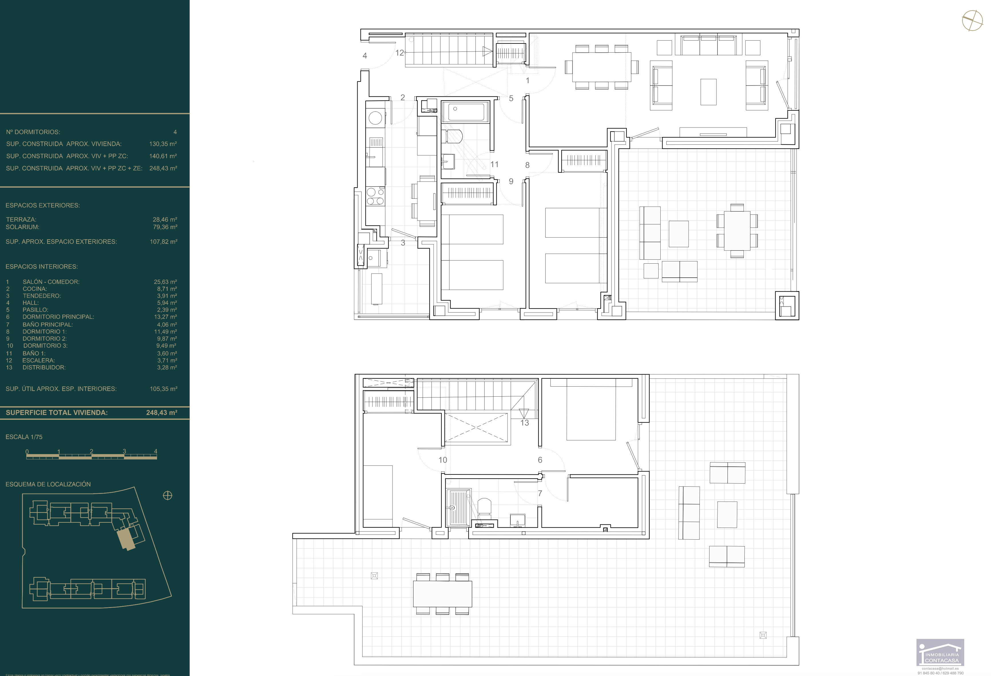 For rent of penthouse in Colmenar Viejo