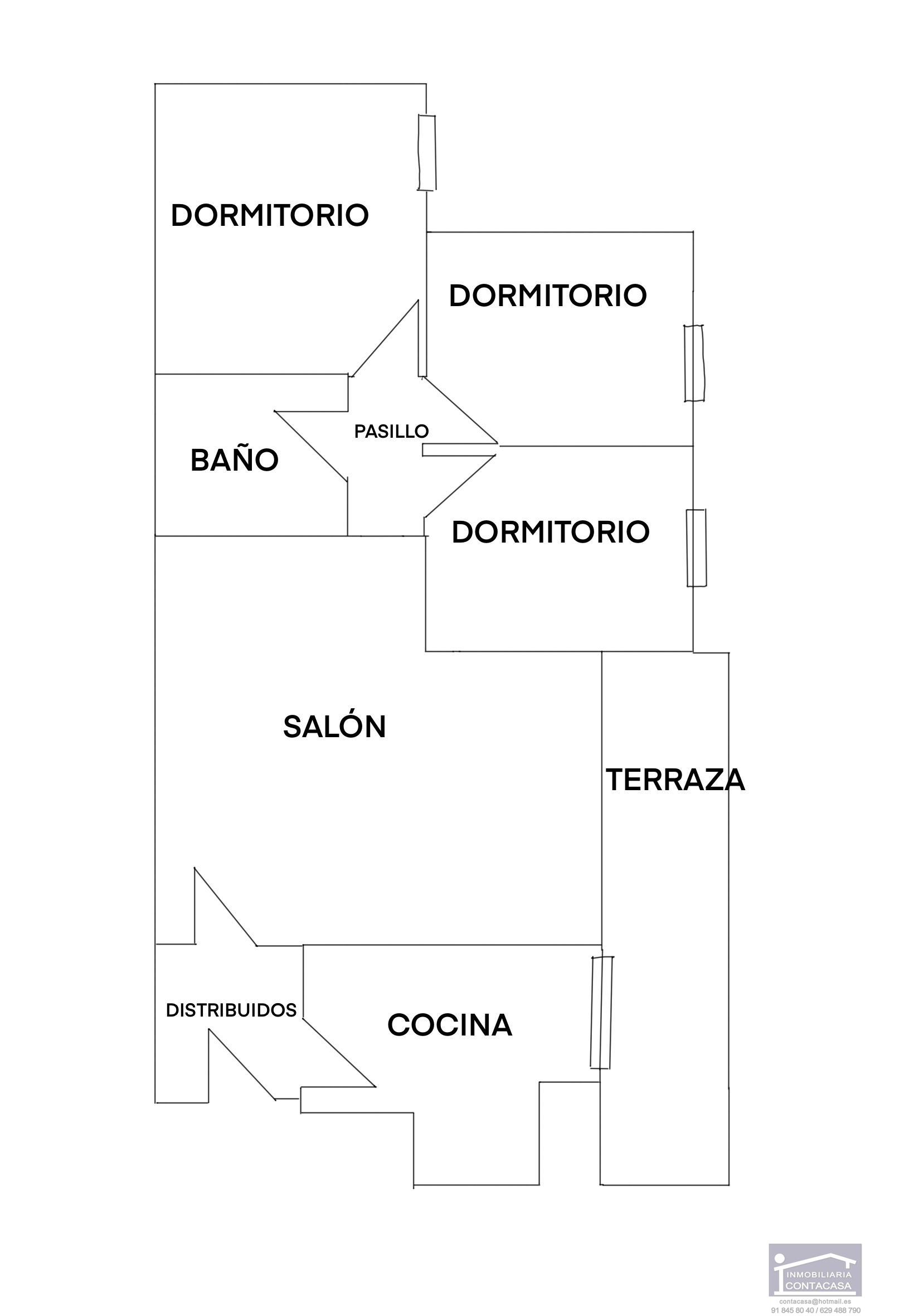 For sale of flat in Humanes de Madrid