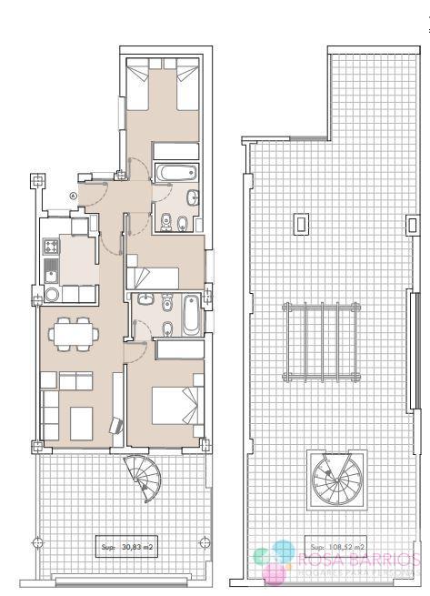 For sale of penthouse in Casares