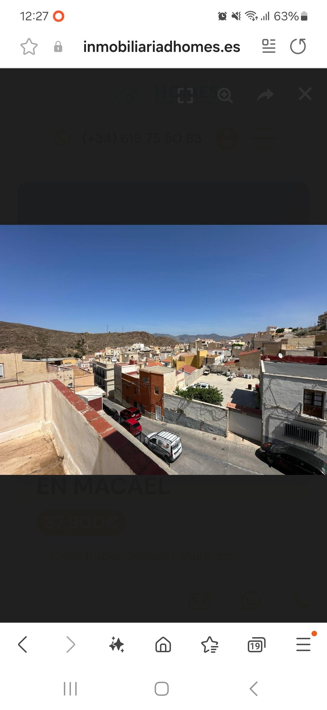 For sale of house in Macael