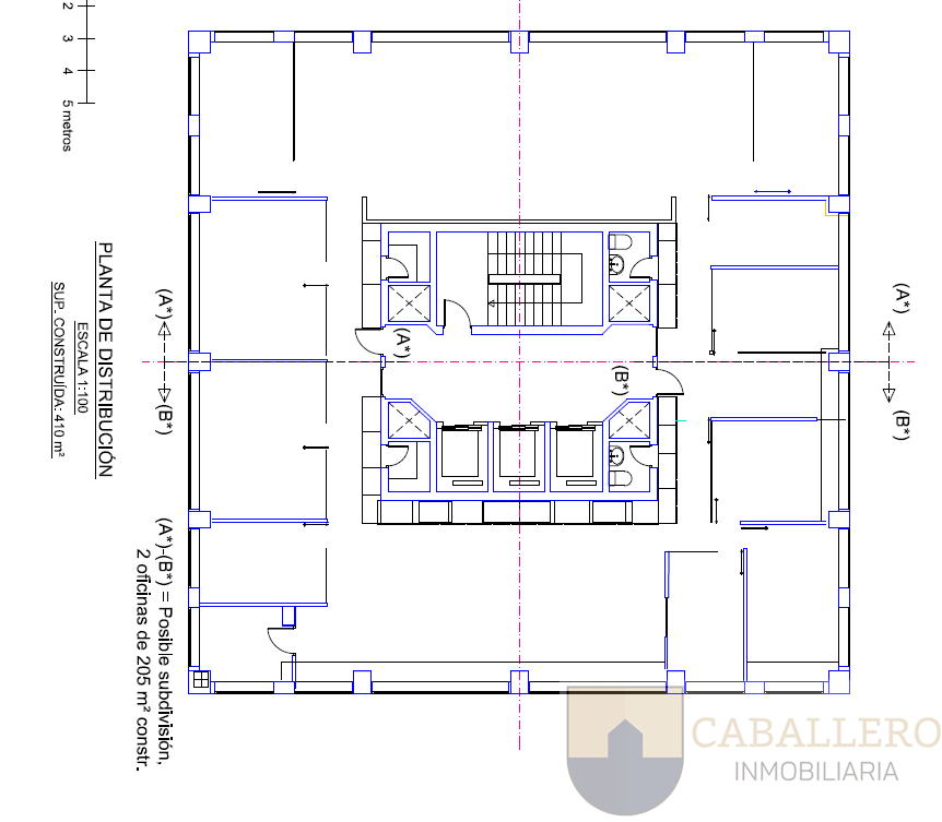 For rent of office in Murcia