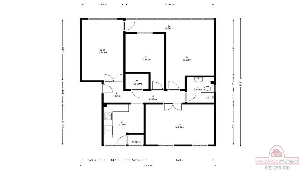 For sale of apartment in Petrer