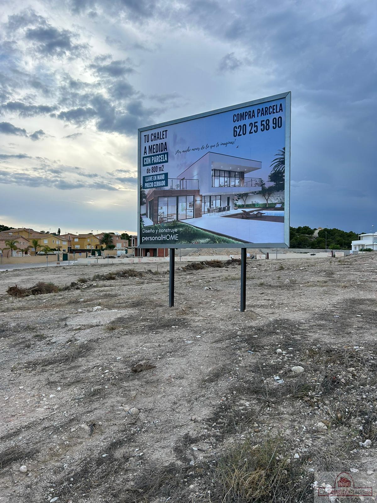 For sale of land in Mutxamel