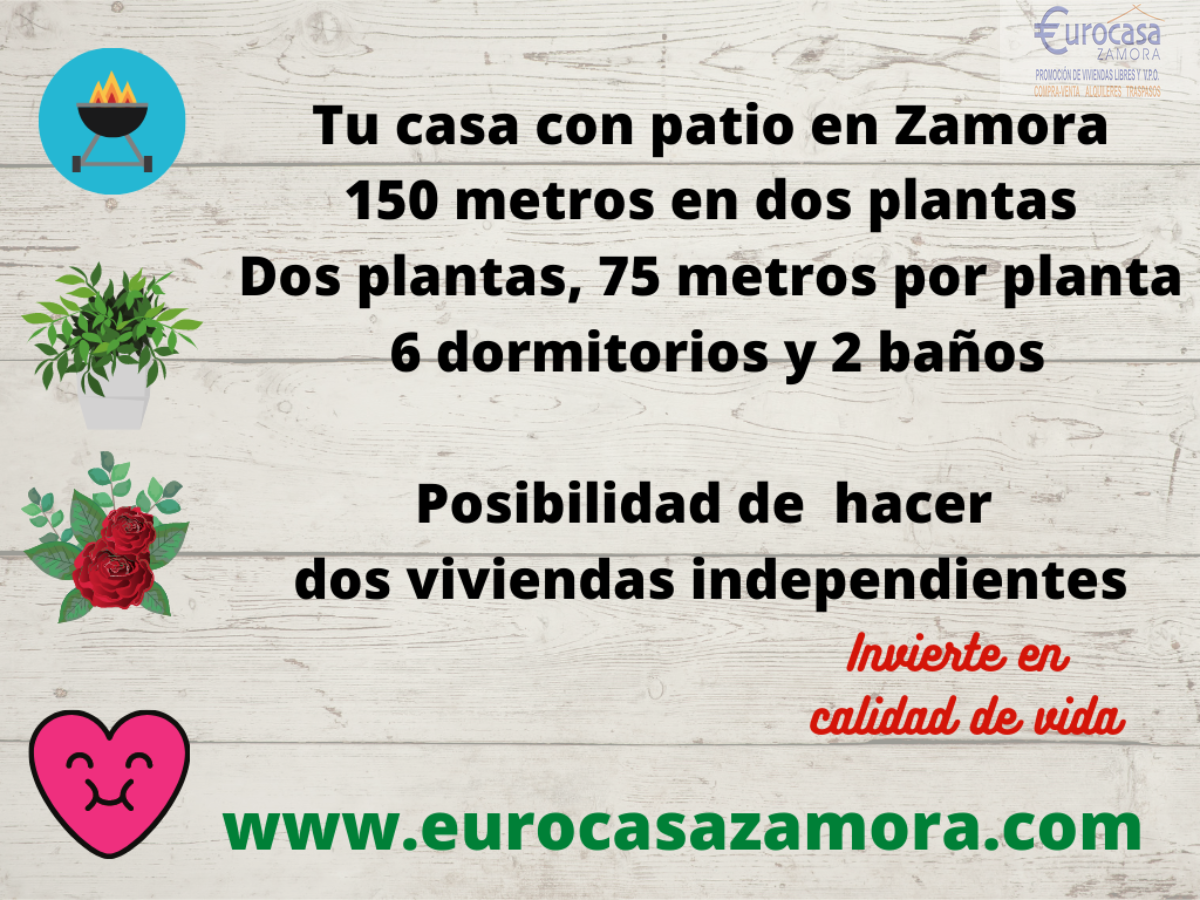 Venta de casa en Zamora