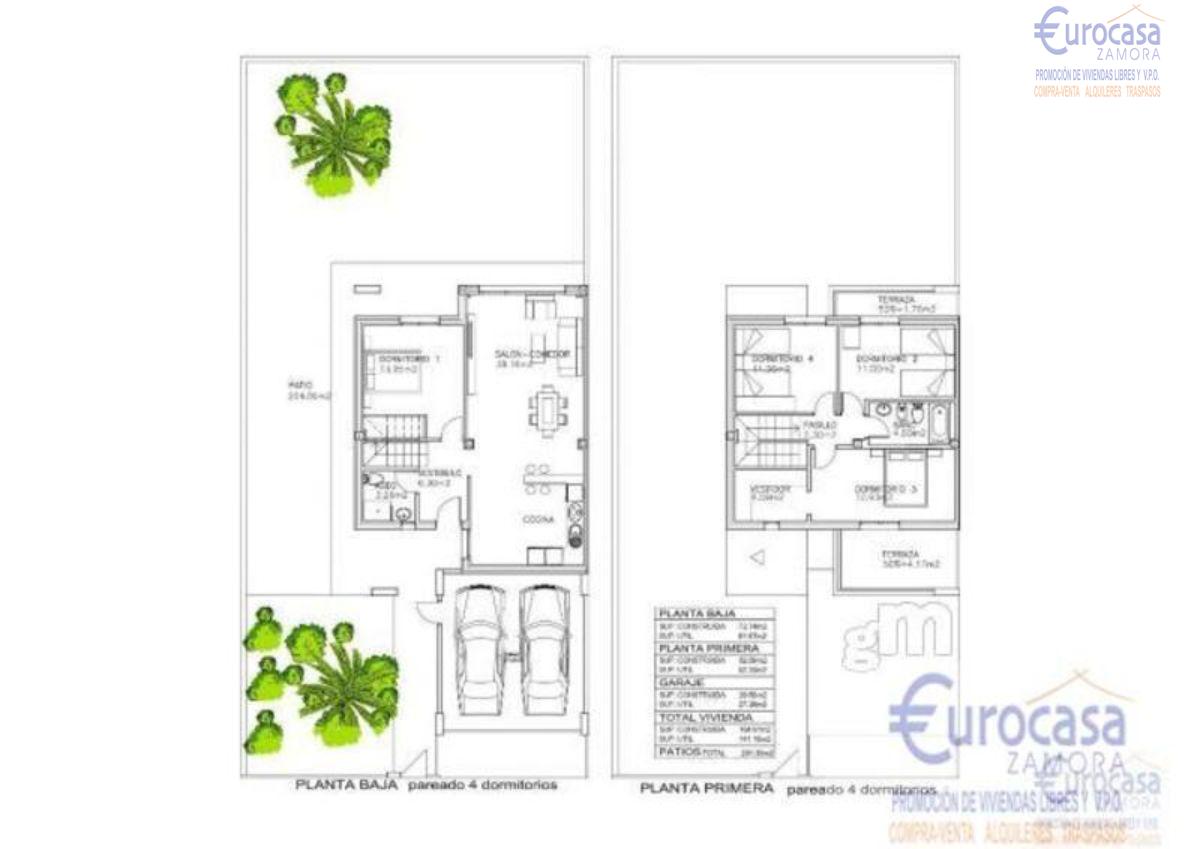 For sale of new build in Zamora