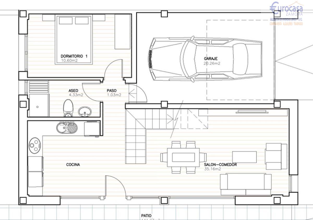 For sale of new build in Zamora