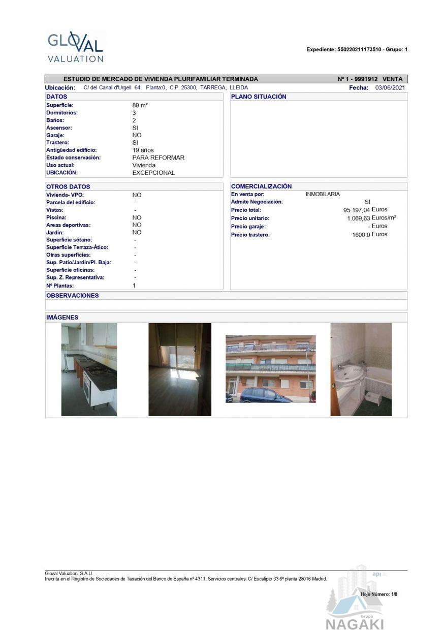 Venta de piso en Tàrrega