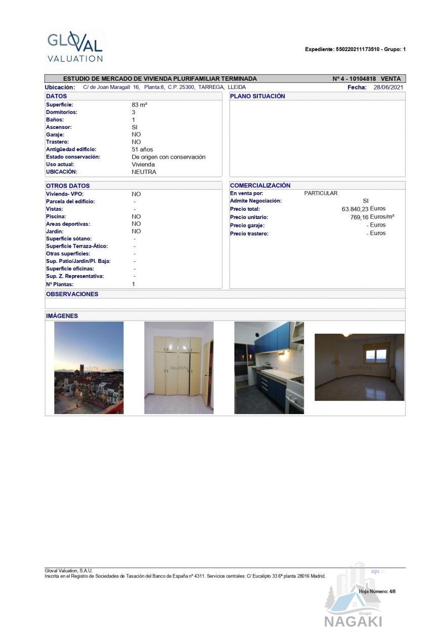 Venta de piso en Tàrrega