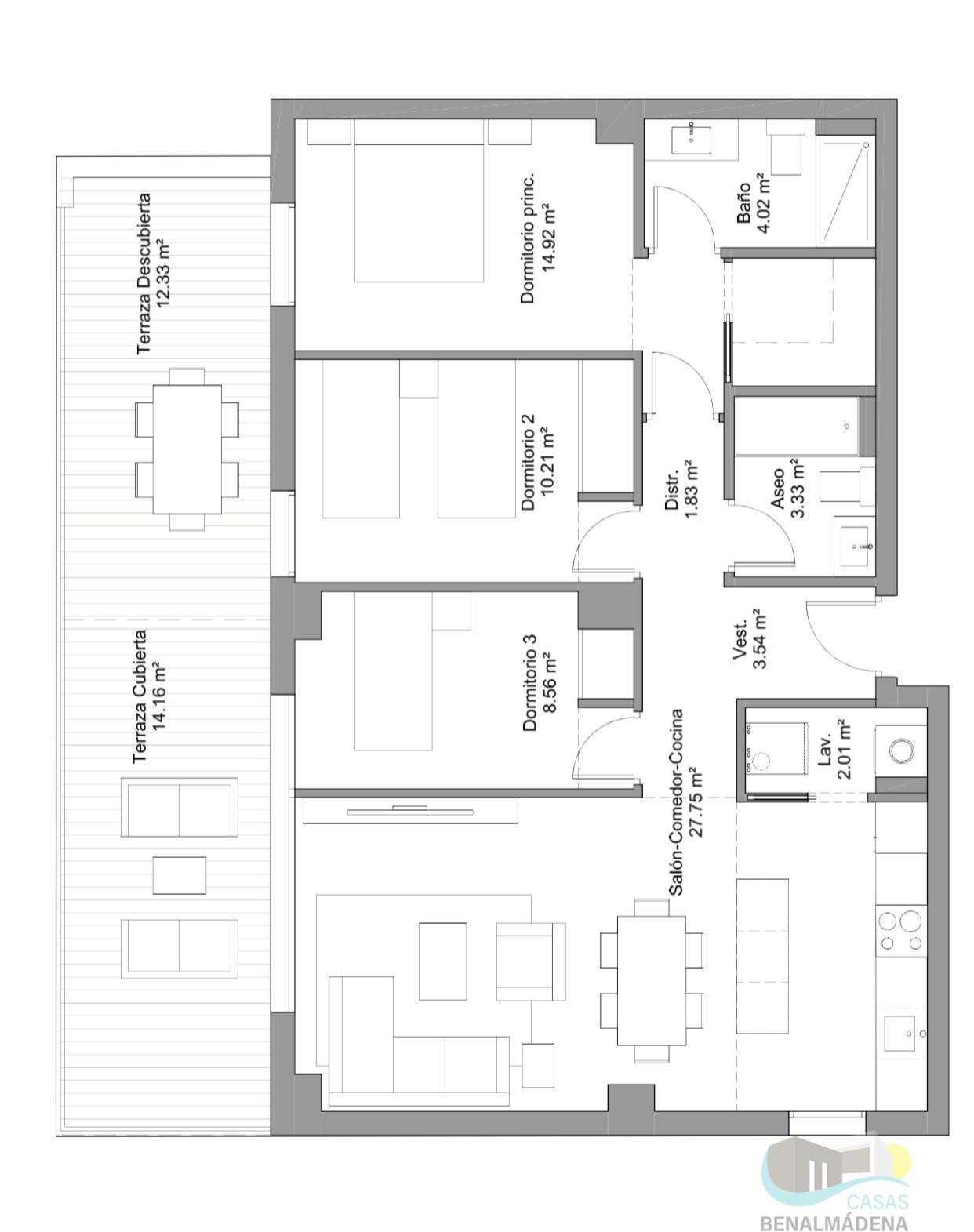 For sale of flat in Torremolinos