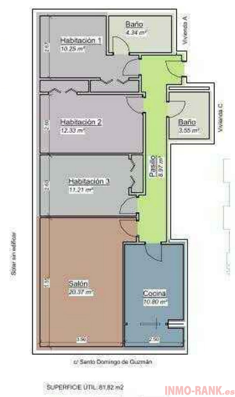 For sale of flat in A Guarda