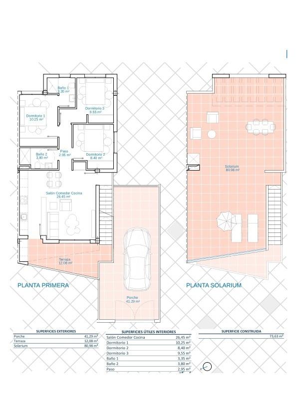 Venta de bungalow en Pilar de la Horadada