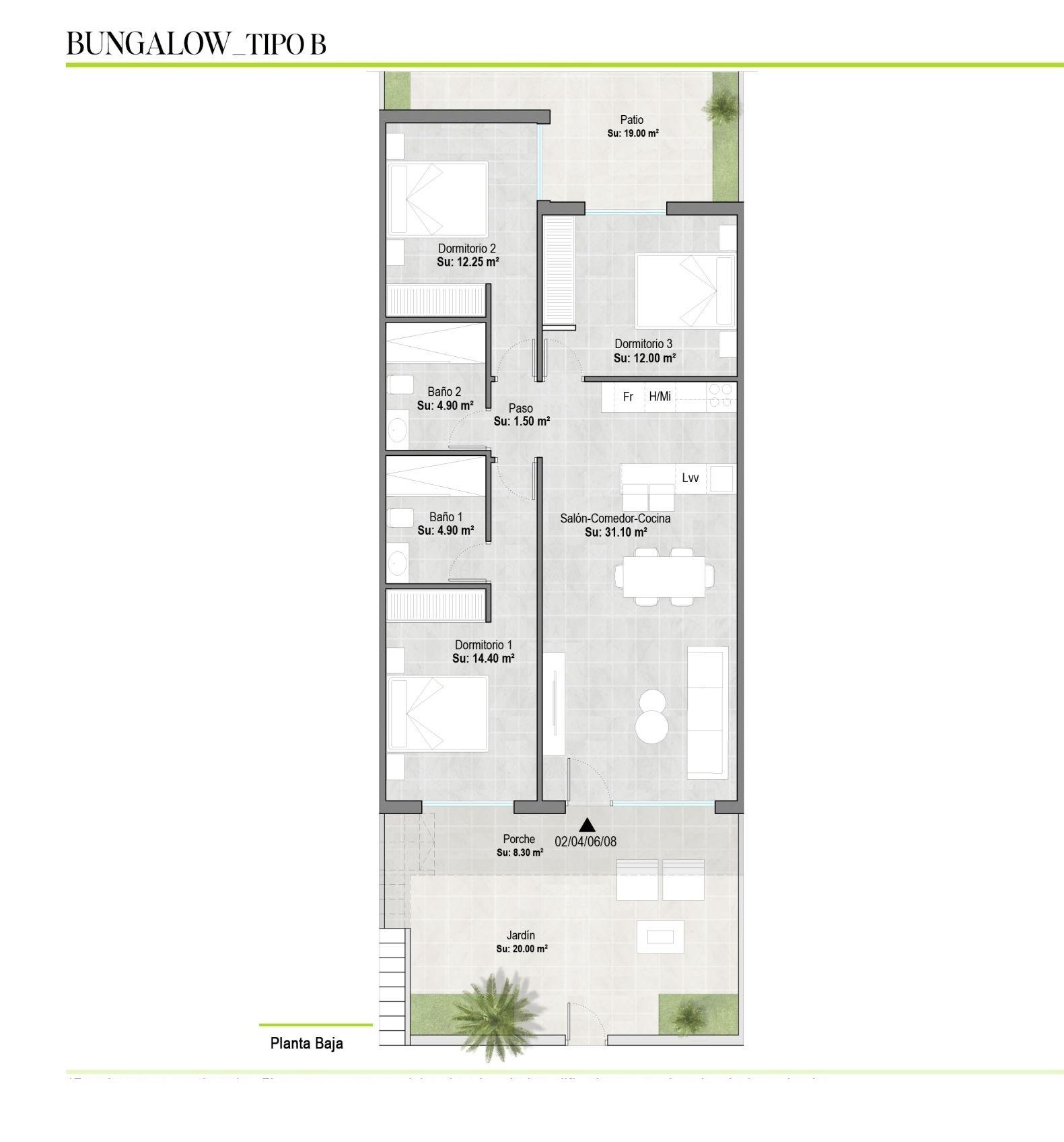 Venta de bungalow en Alhama de Murcia