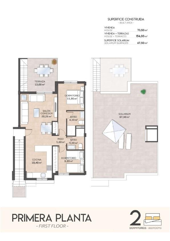 Venta de bungalow en San Miguel de Salinas