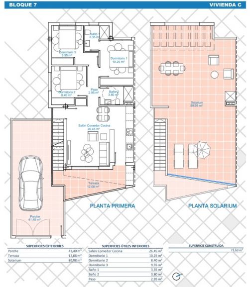 Venta de bungalow en Pilar de la Horadada