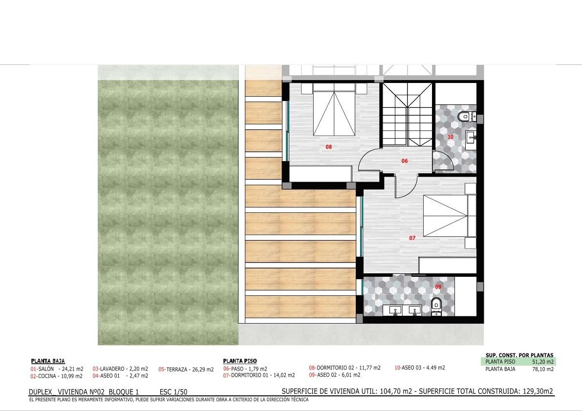 Venta de dúplex en Monforte del Cid