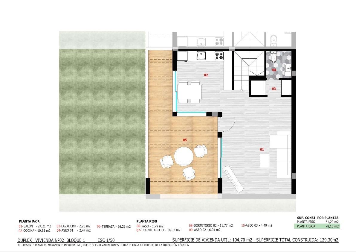 Venta de dúplex en Monforte del Cid