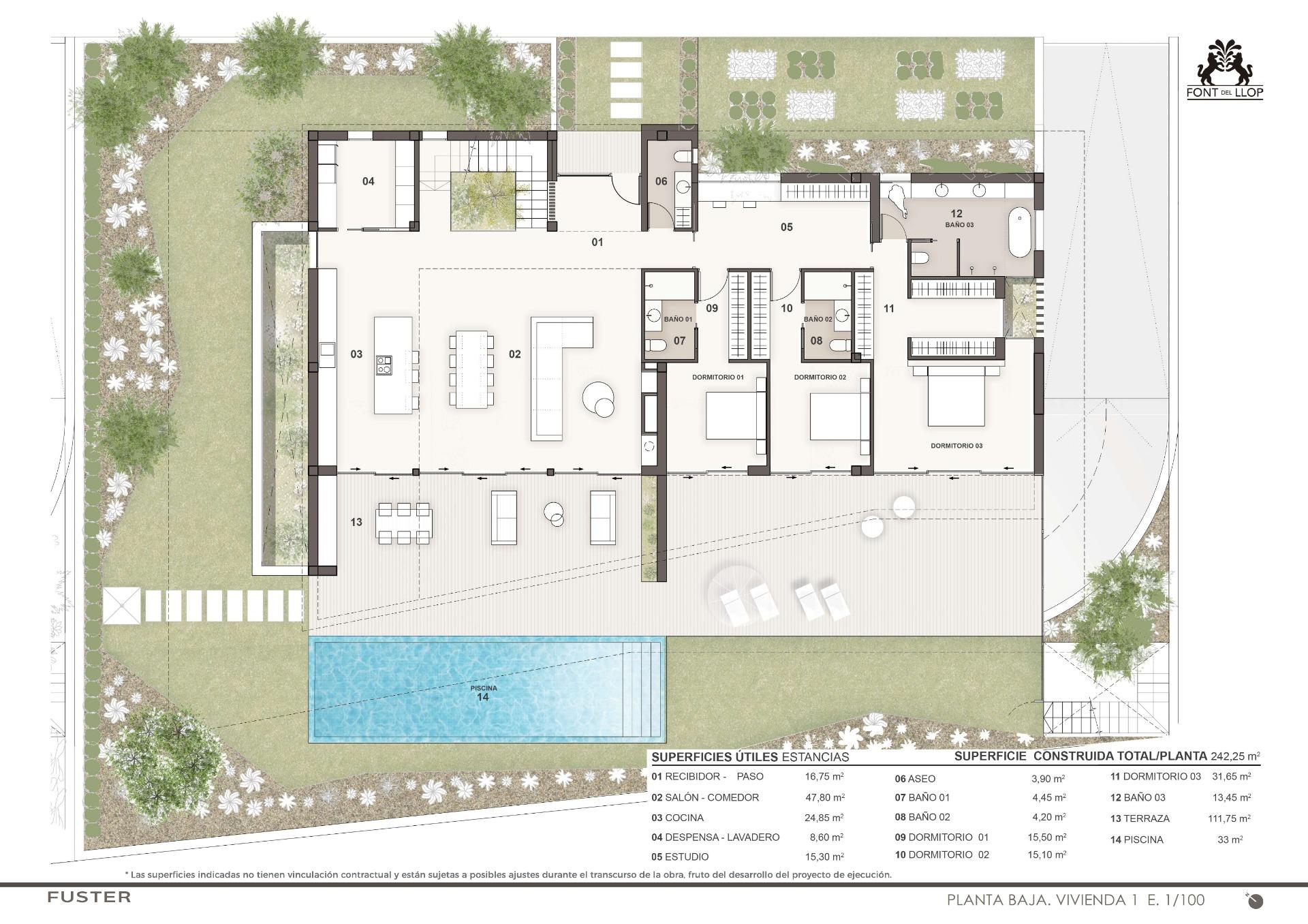 Venta de villa en Monforte del Cid