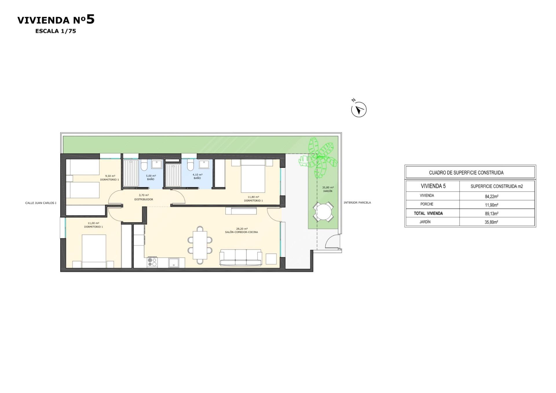 Venta de bungalow en Pilar de la Horadada