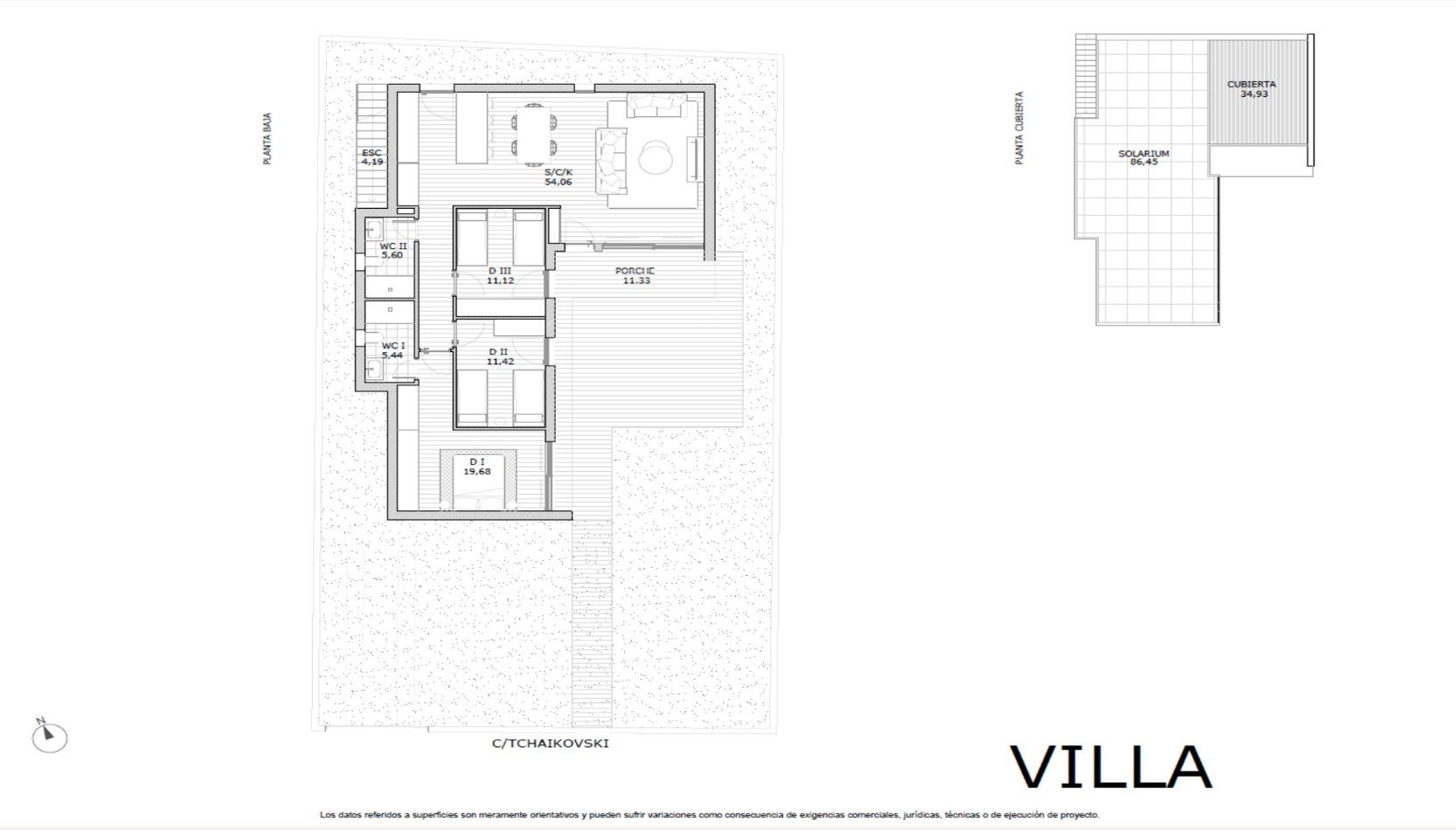 Venta de villa en San Miguel de Salinas