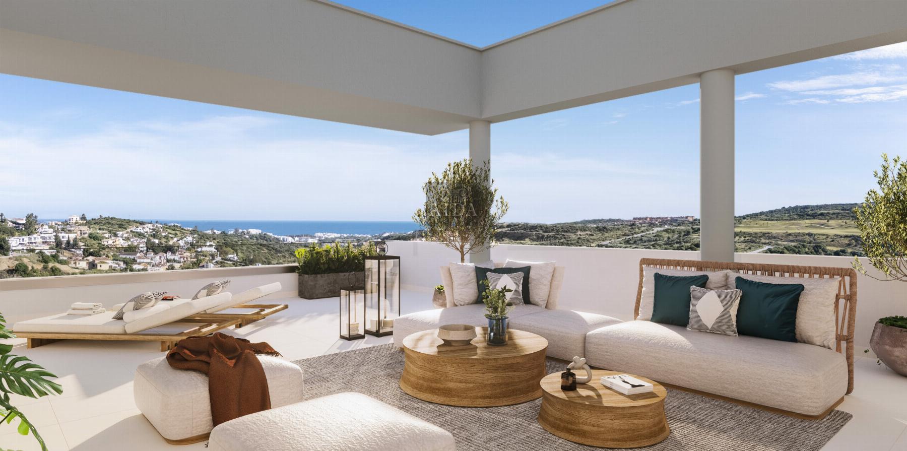 For sale of penthouse in Estepona
