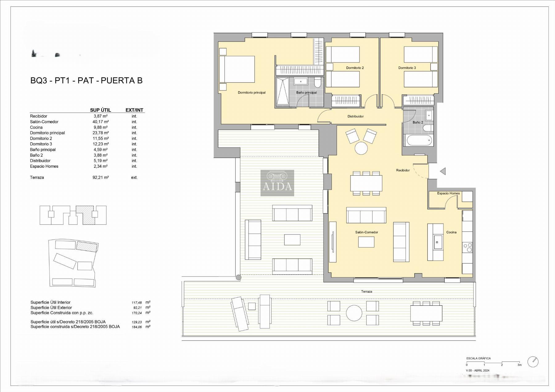 For sale of penthouse in Estepona