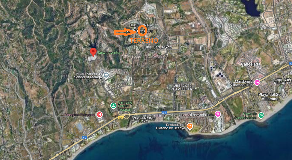 For sale of land in Estepona