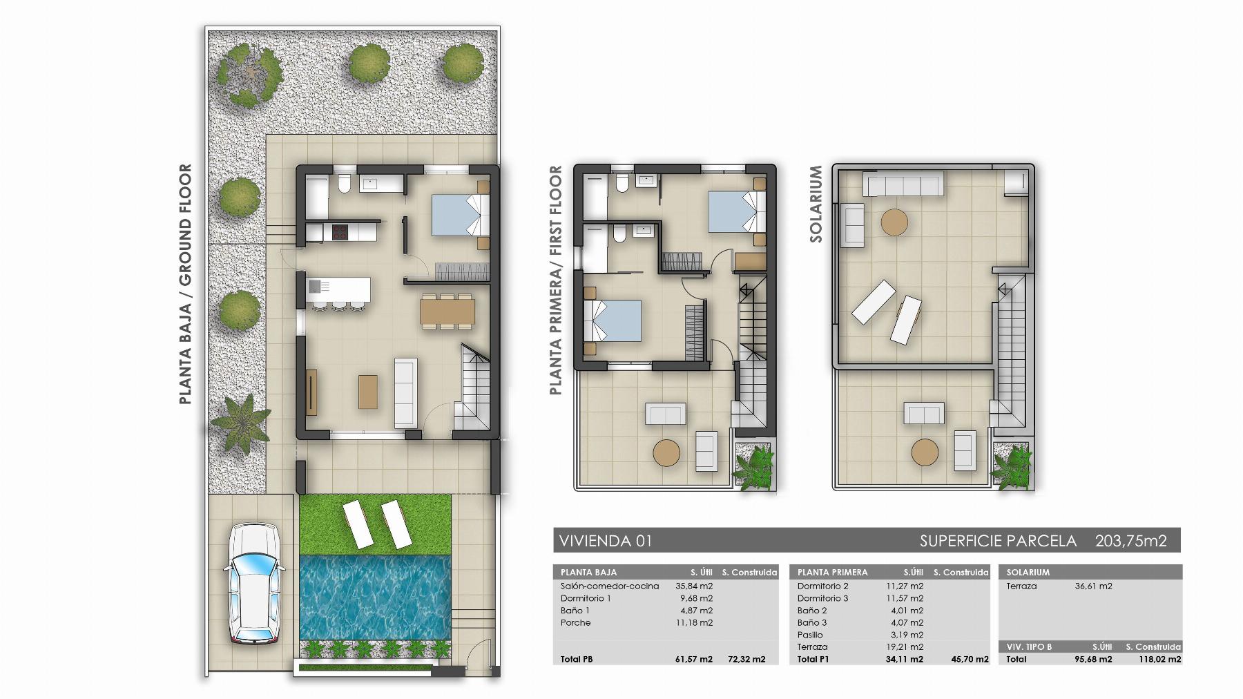 Zu verkaufen von chalet in
 Pilar de la Horadada