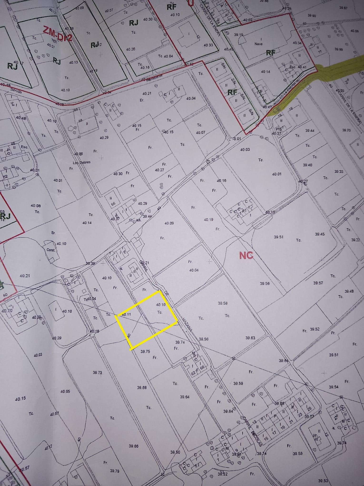 For sale of land in Los Dolores