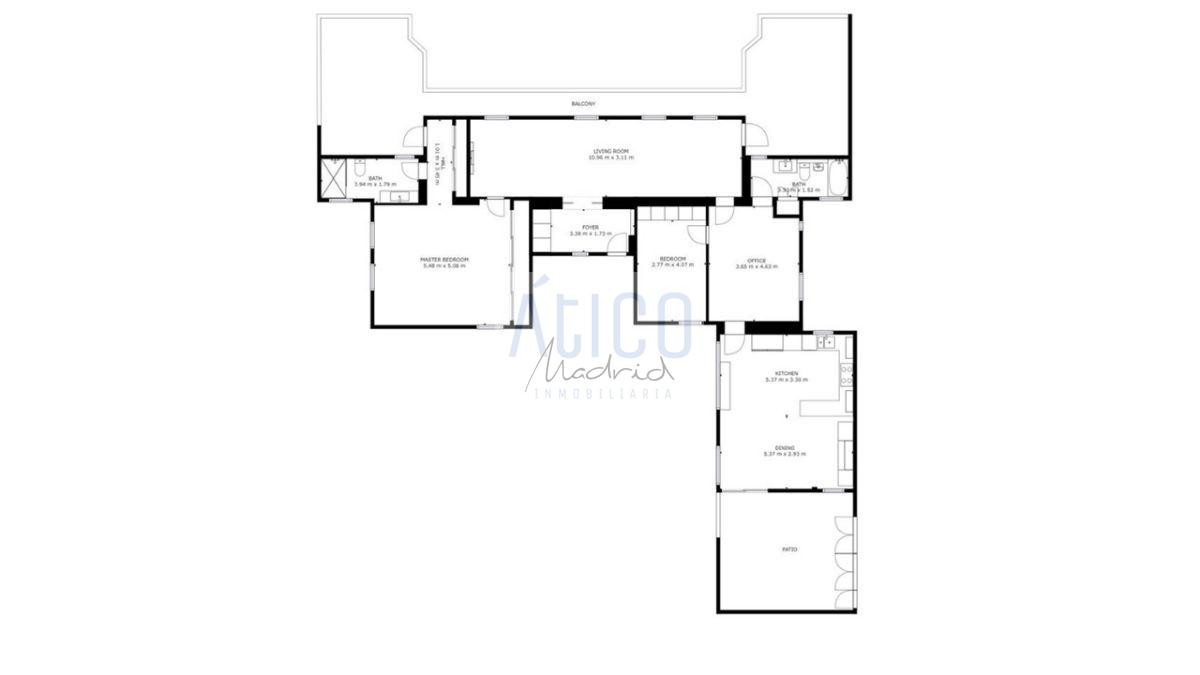 For rent of penthouse in Madrid