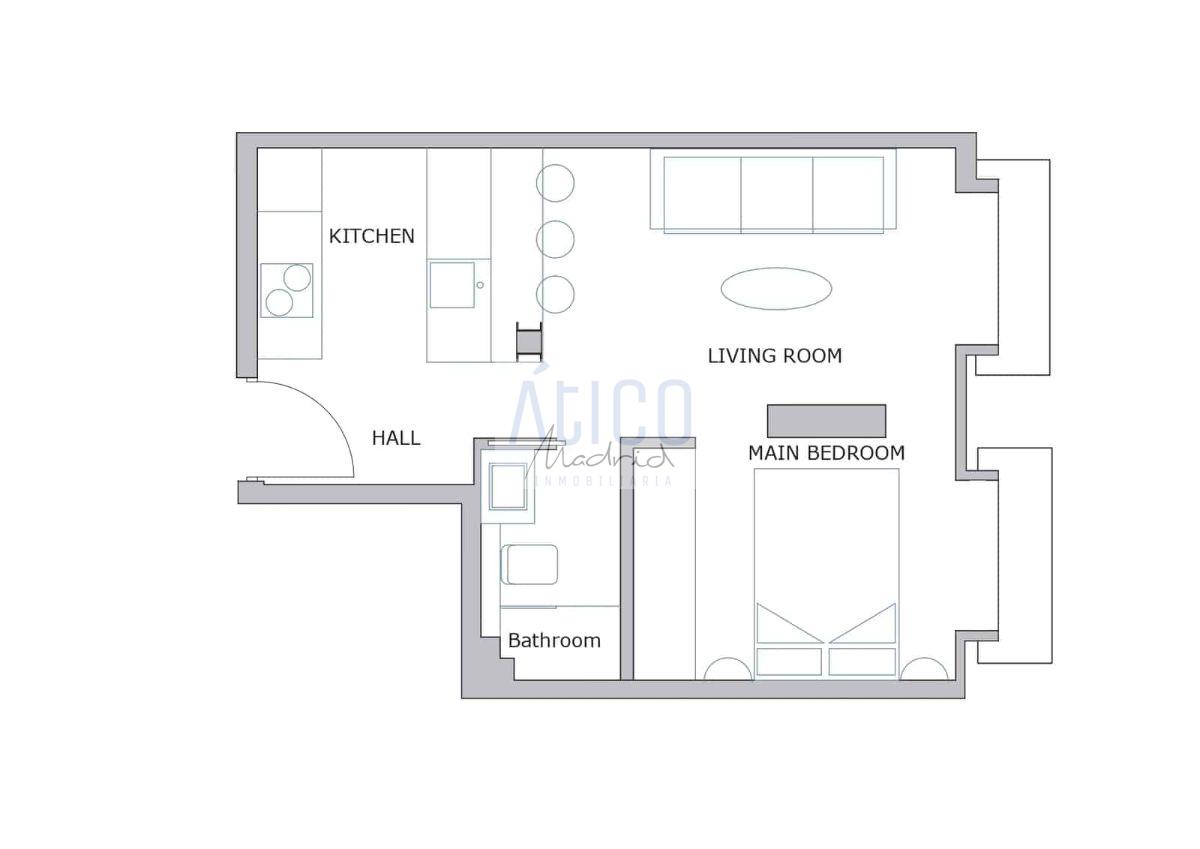 For rent of apartment in Madrid