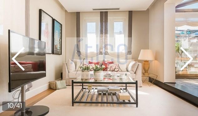 For rent of penthouse in Madrid