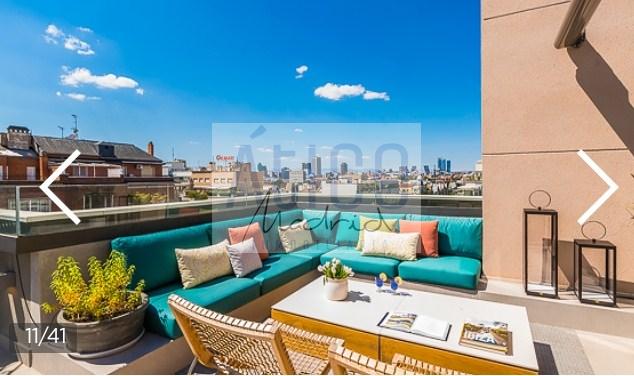 For rent of penthouse in Madrid