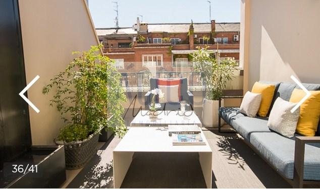 For rent of penthouse in Madrid