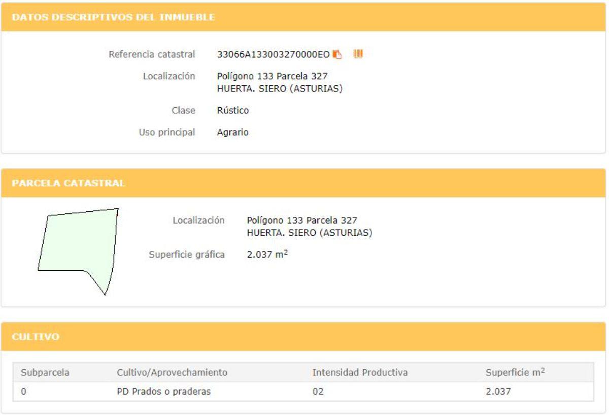 Venta de finca rústica en Siero