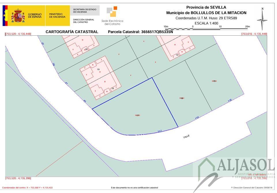 For sale of land in Bollullos de la Mitación