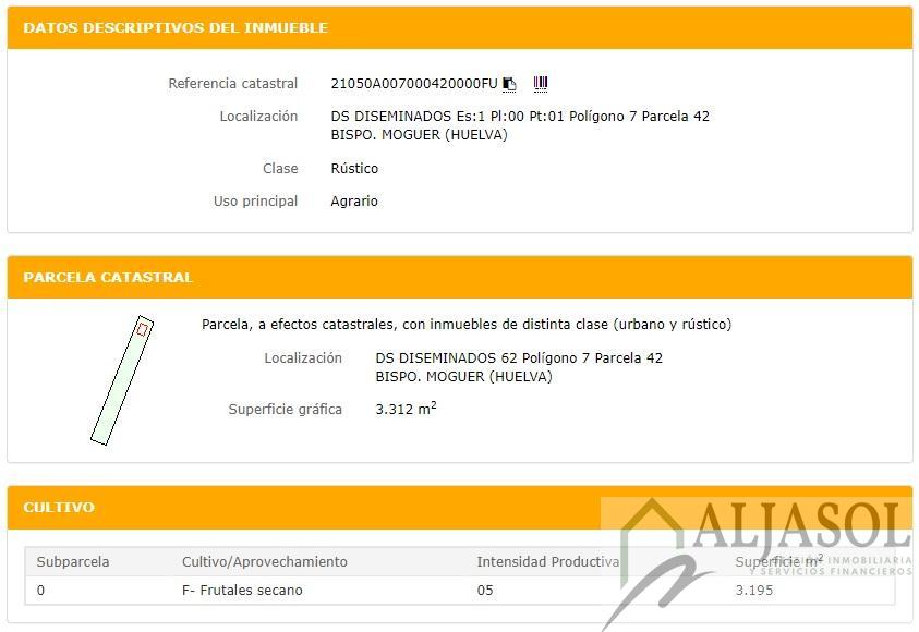 Venta de finca rústica en Moguer