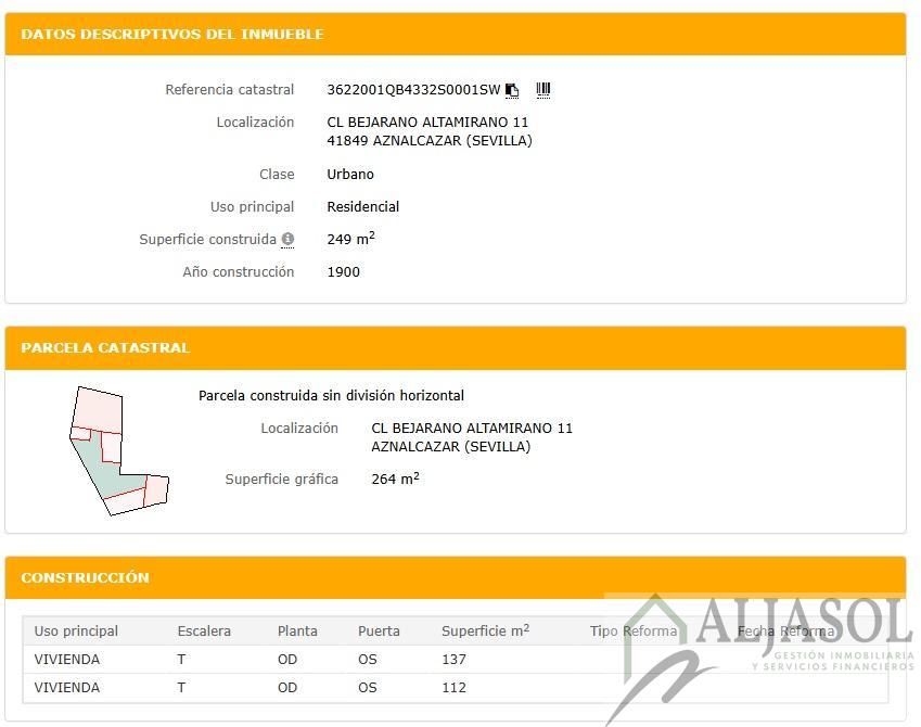 Venta de terreno en Aznalcázar