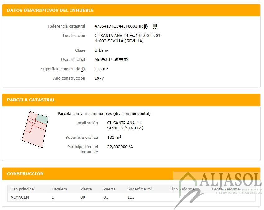Venta de local comercial en Sevilla